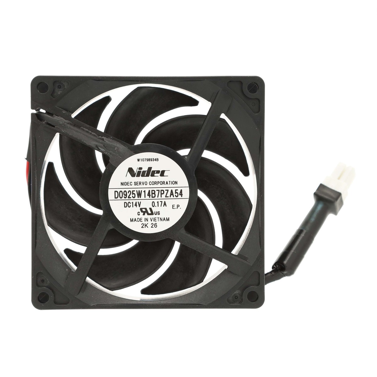 W10633627 - Genuine OEM Whirlpool Refrigerator Evaporator Fan Motor